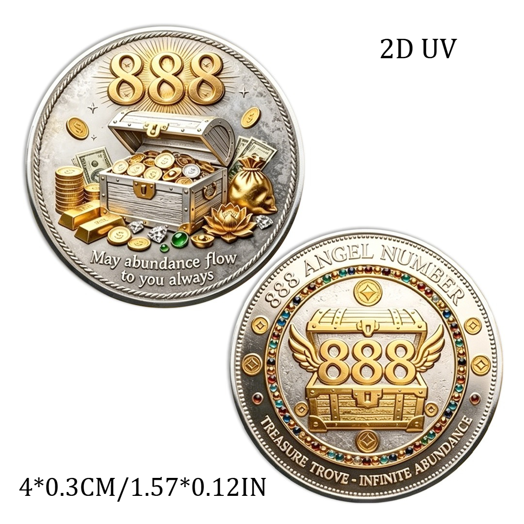 2D Gold Silver Plated 888 Ange – Token Coin Mechanism Bewertung und Preis