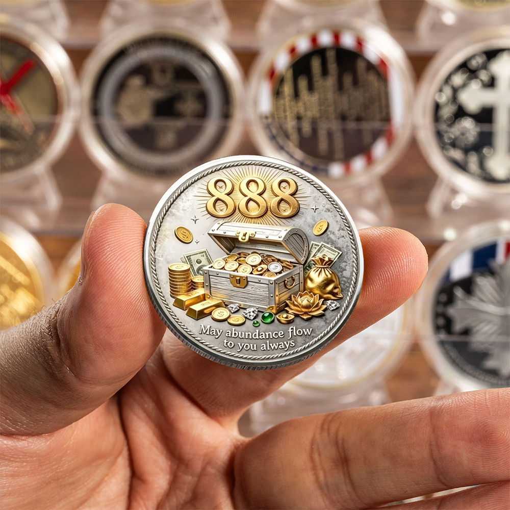 2D Gold Silver Plated 888 Ange – Token Coin Mechanism Bewertung und Preis
