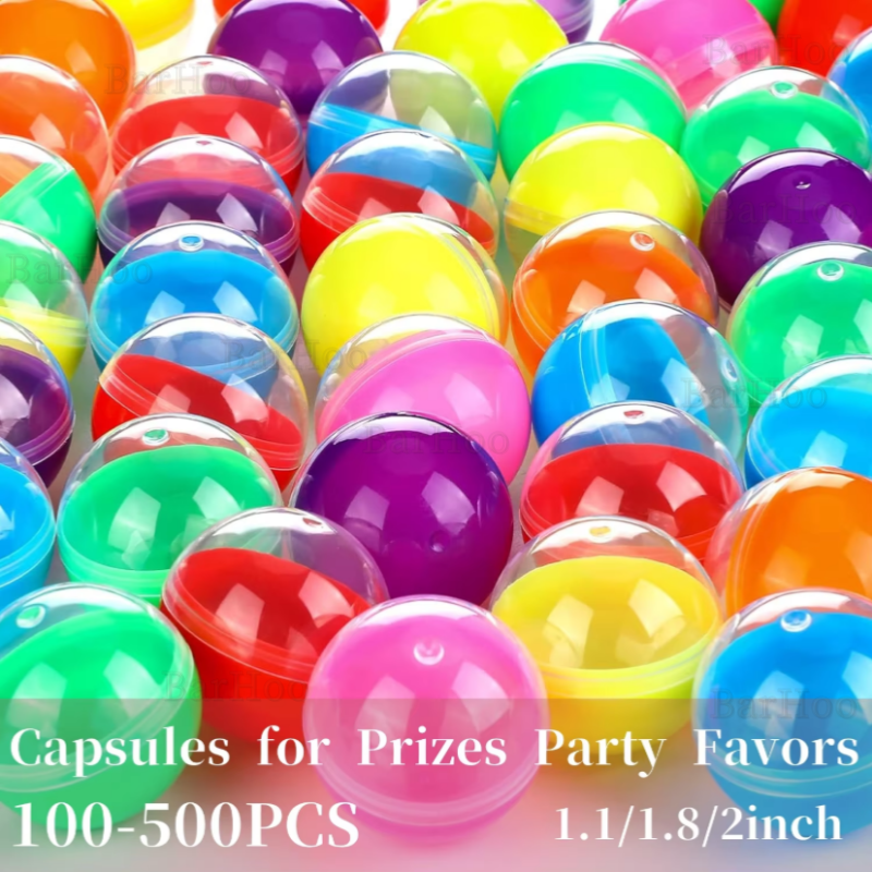 100-500PCS Empty Round Capsule – Prize Capsule Toy Machine Bewertung und Preis