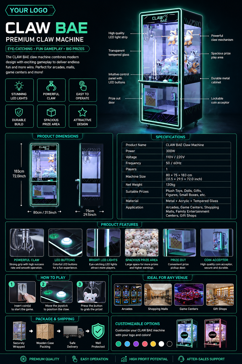 Black Claw Machine Modern Arca – Arcade Vending Machines Bewertung und Preis
