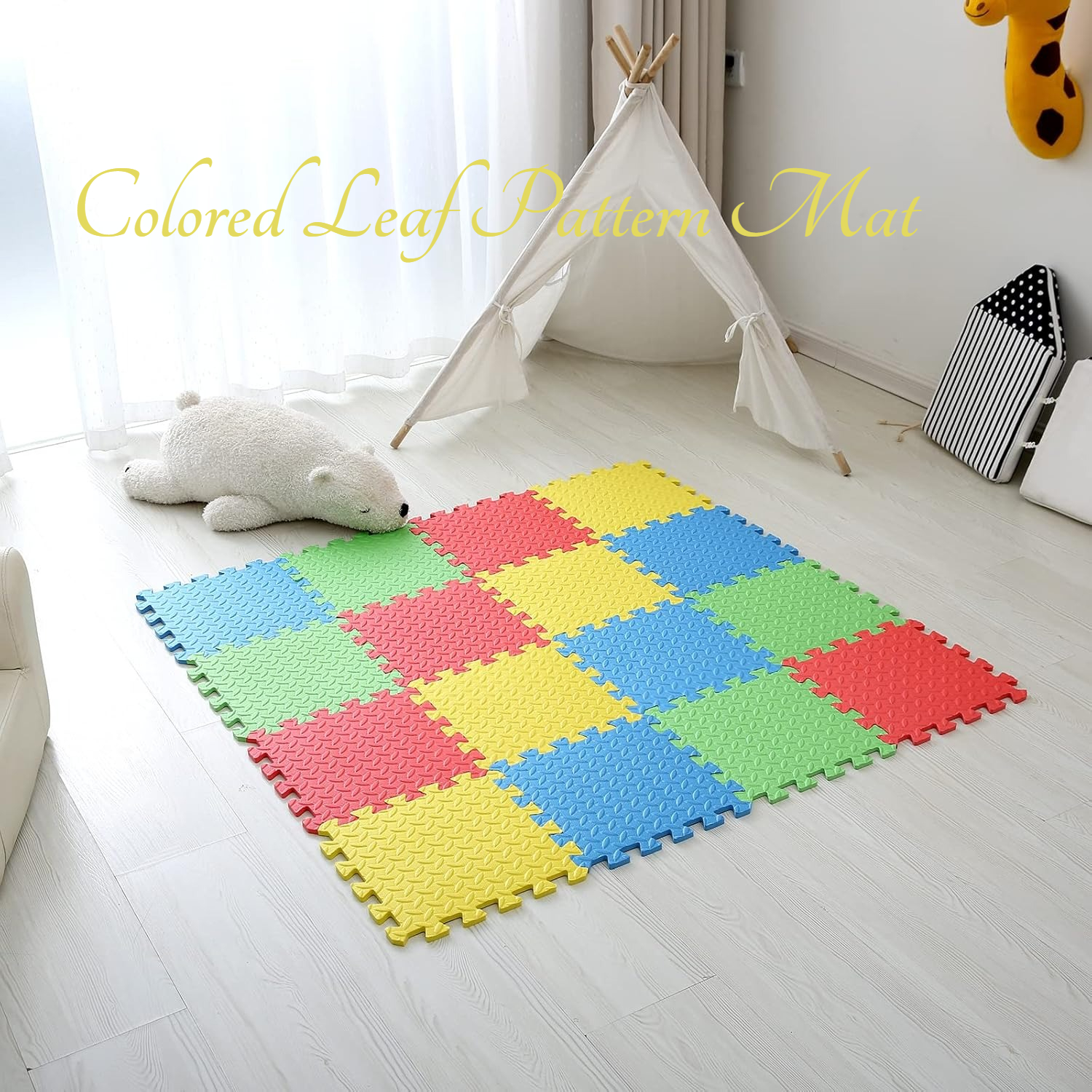 12Pcs Colored Leaf Pattern Yog – Dance Pad Machine Bewertung und Preis