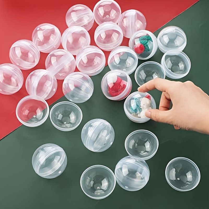 100pcs Clear Plastic Round Cap – Prize Capsule Toy Machine Bewertung und Preis