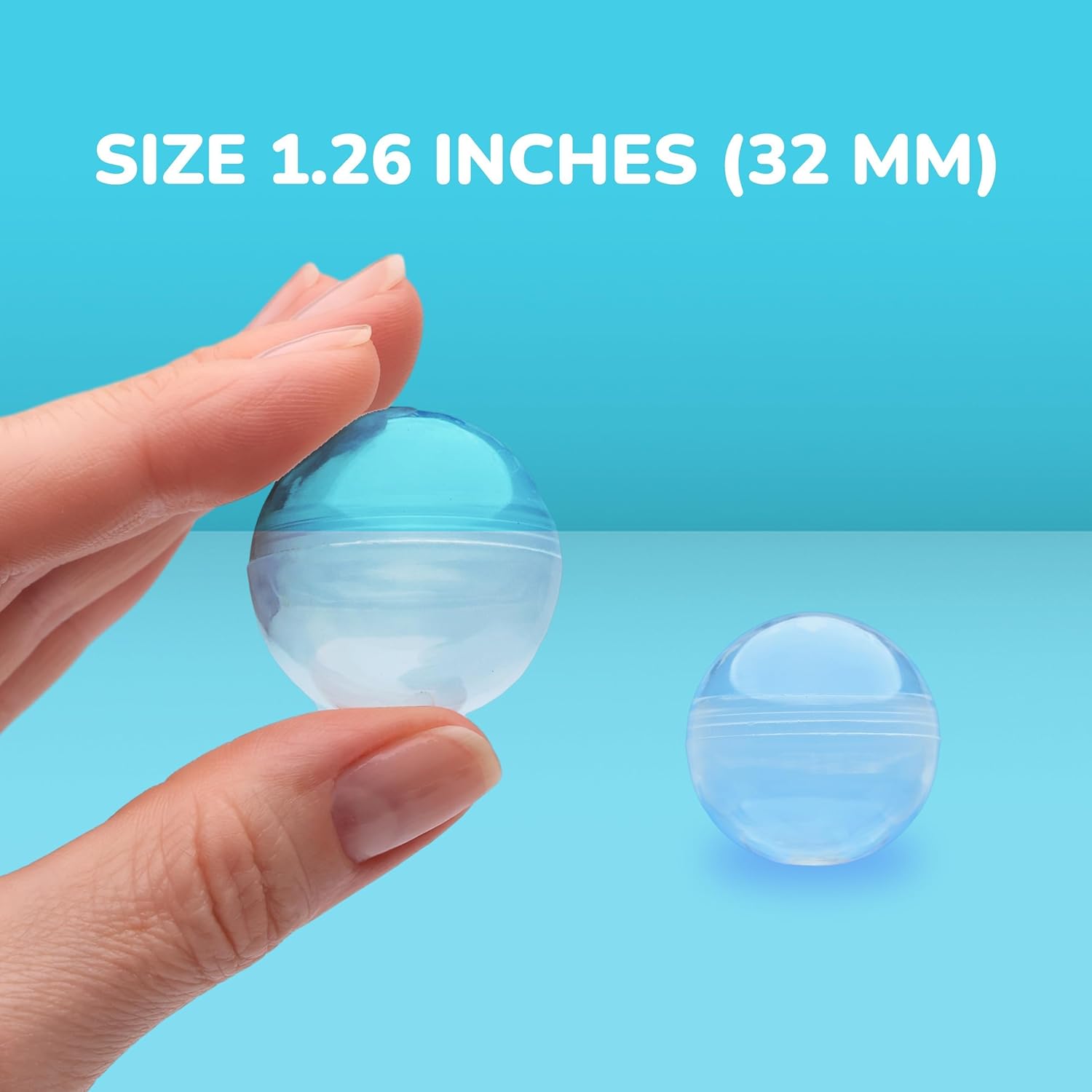 100pcs Clear Plastic Round Cap – Prize Capsule Toy Machine Bewertung und Preis